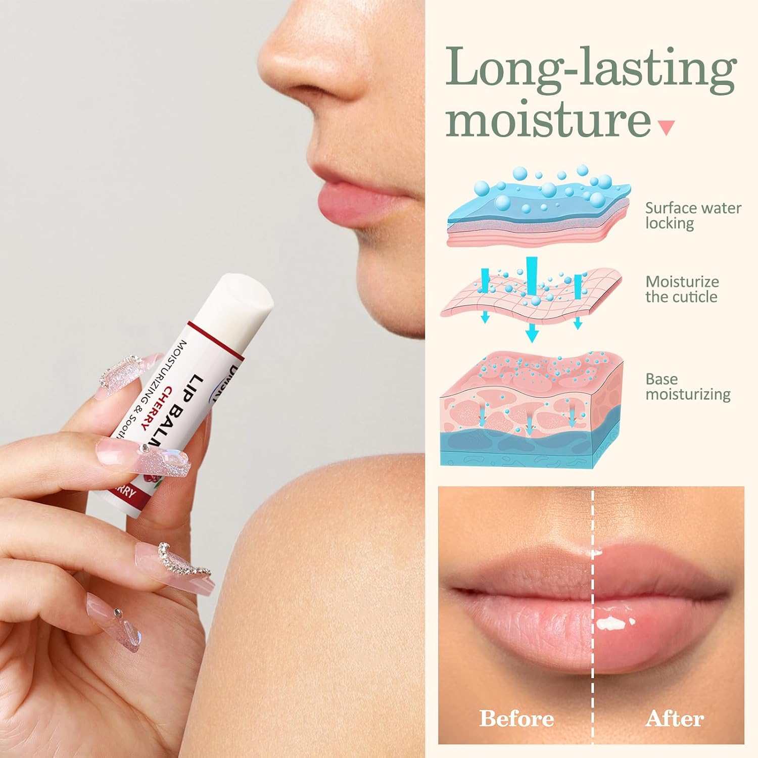 Thumbnail 6 de 40 Pack Fruit Lip Balm Variety (10 Flavors) with Coconut Oil, Beeswax & Olive Oil