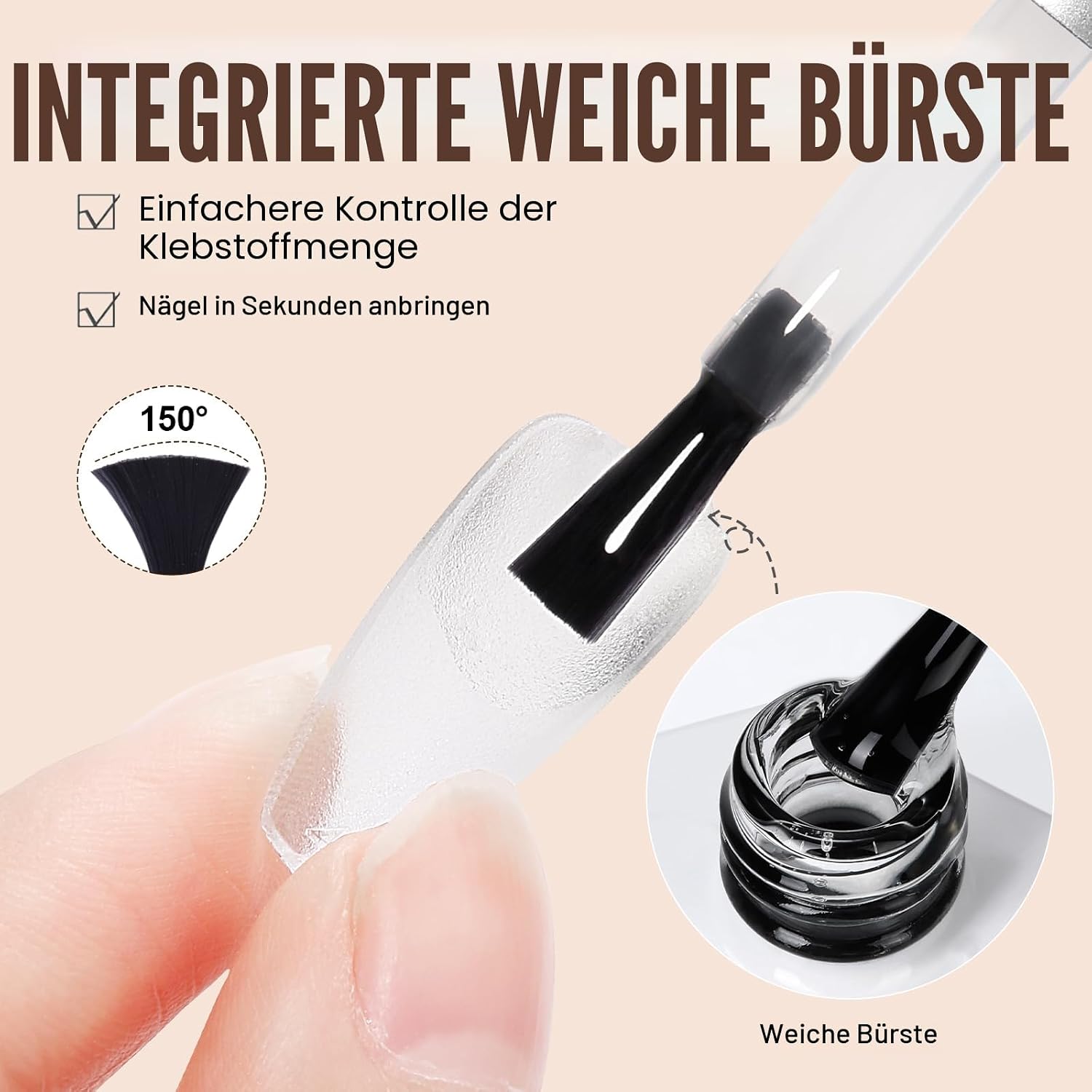 Thumbnail 5 de TOMICCA Nagelkleber 4 in 1 für Kunstnägel
