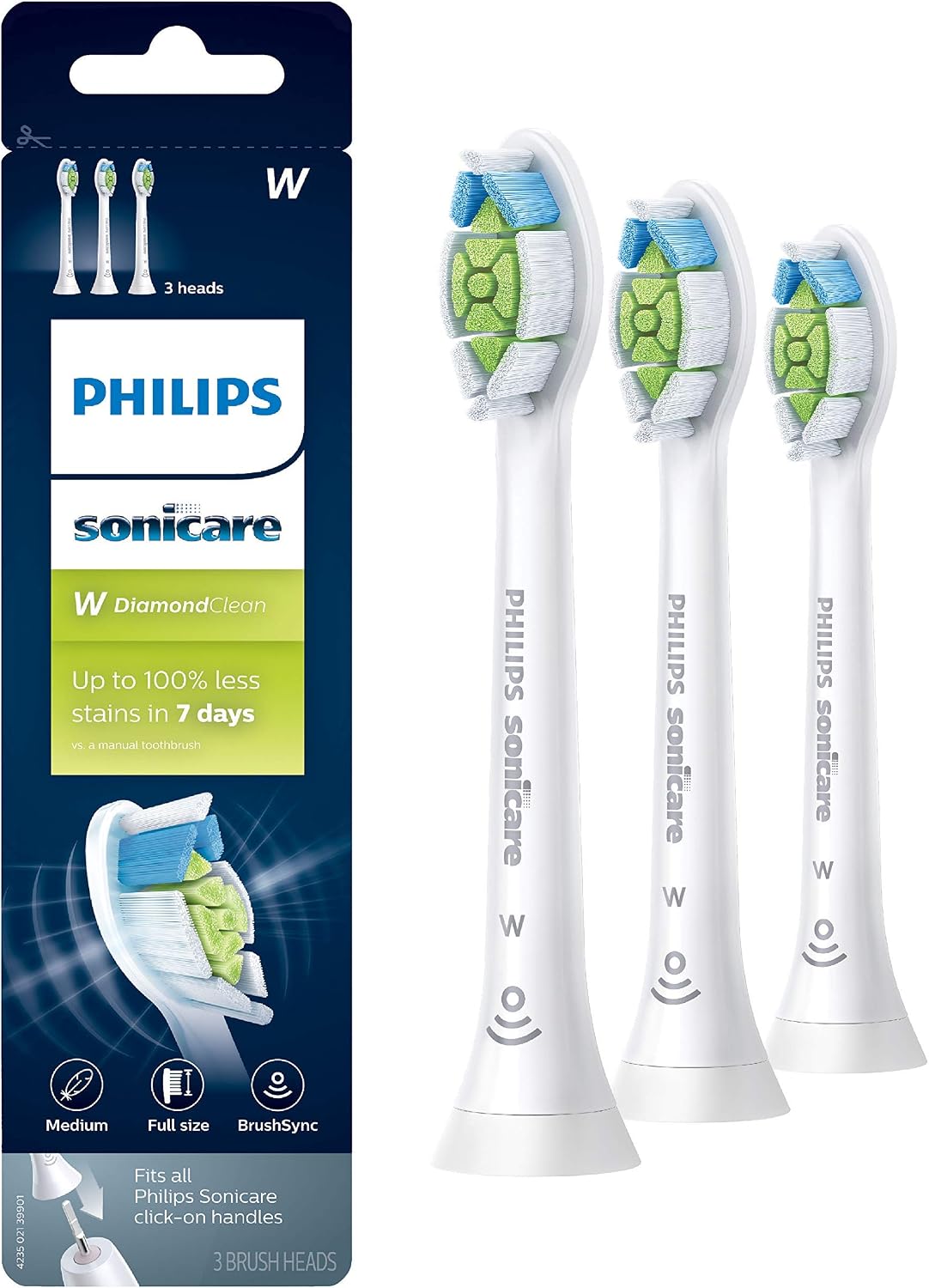 Detalle 2 de Philips Sonicare DiamondClean Replacement Heads 4-Pack HX6064/65 🪥