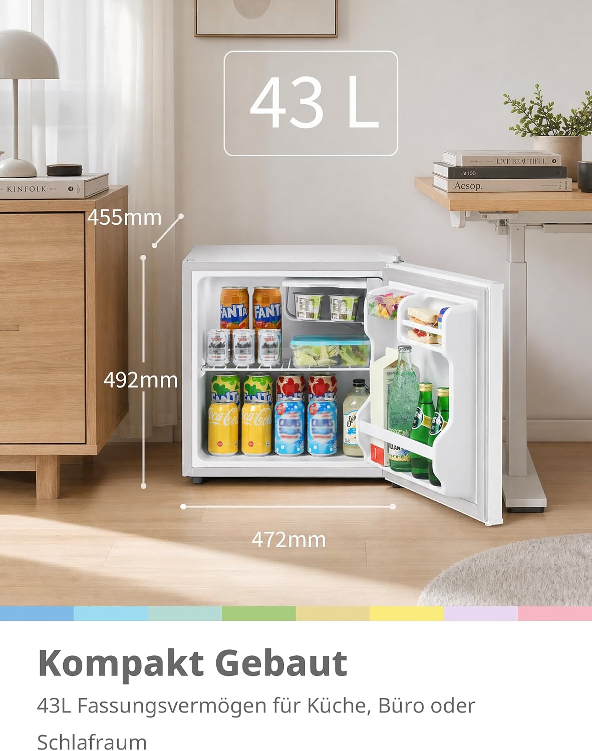 Thumbnail 1 de Comfee 43L Mini Kühlschrank mit Inverter-Kompressor – leise, kompakt, effizient