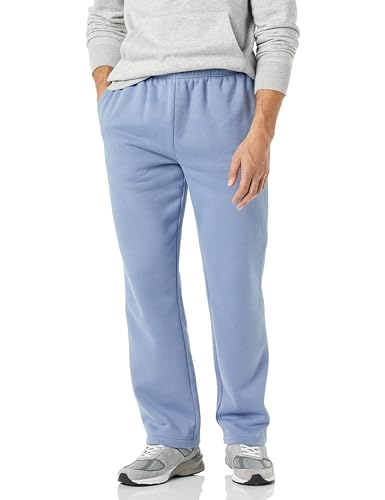 Detalle de Amazon Essentials Men's Fleece Open Bottom Sweatpant (Big & Tall, Slate Blue, XXL)