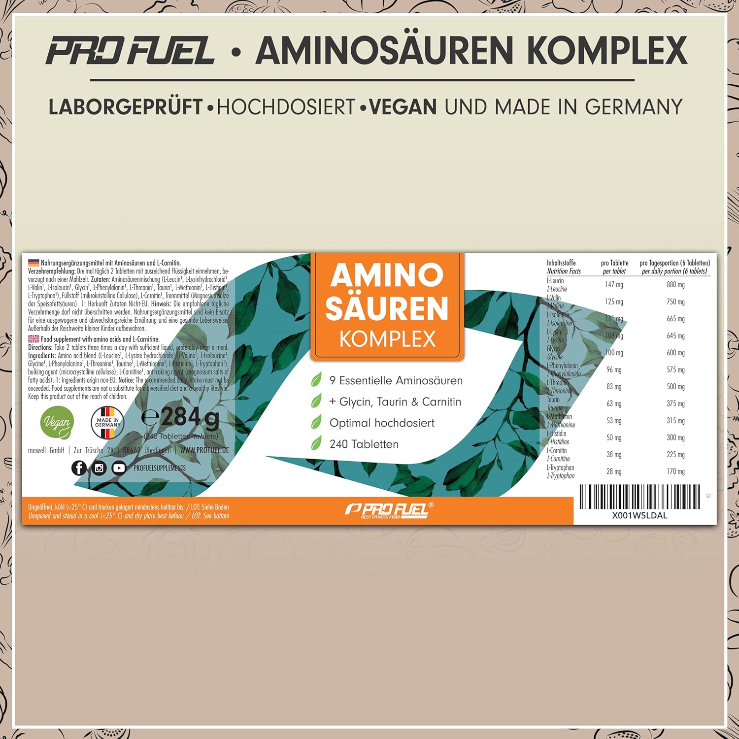 Detalle 2 de AminosĂ€uren Komplex 6.000 mg đ