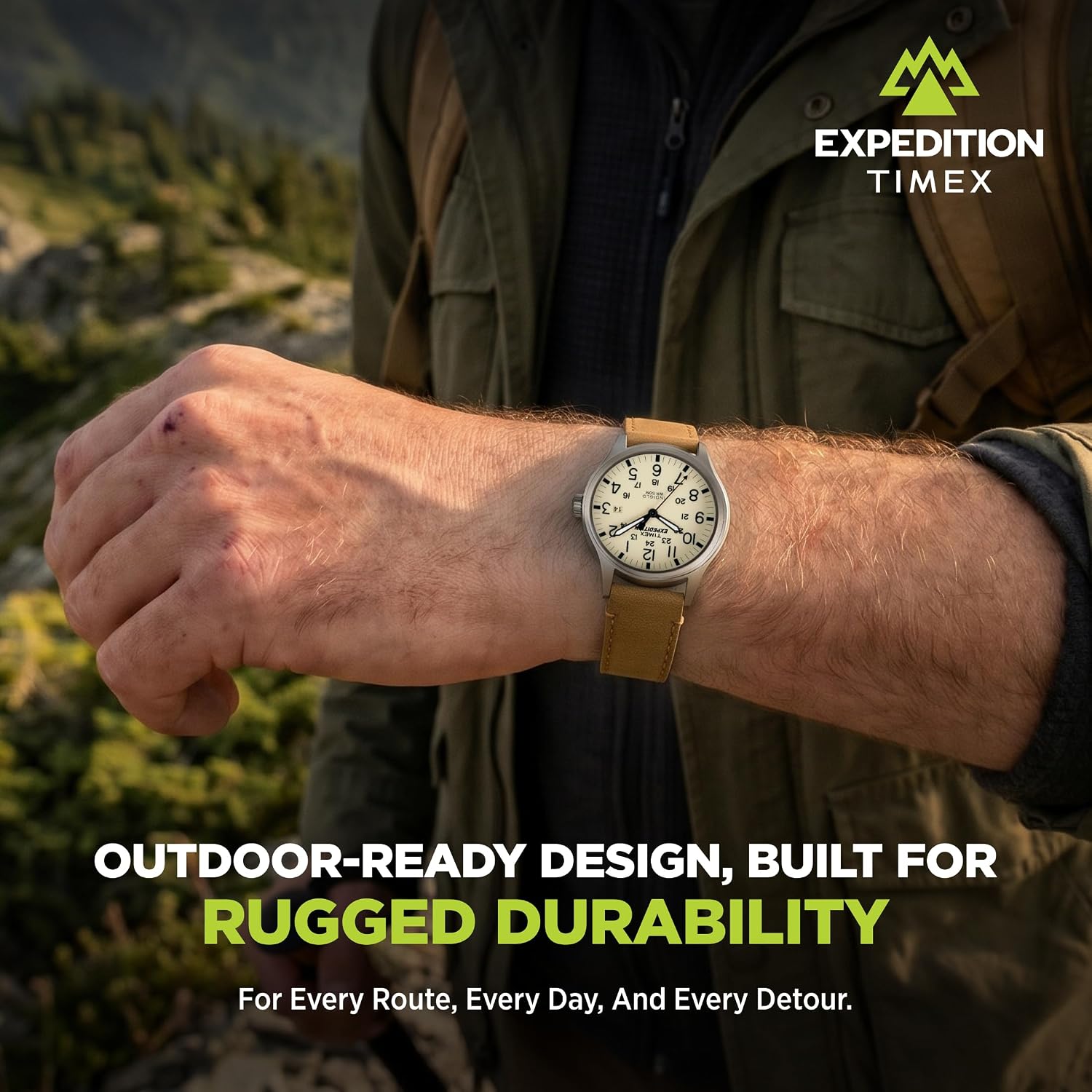 Detalle 2 de Timex Expedition Scout TWC001200 40mm Field Watch with INDIGLO, 50m Water Resistance