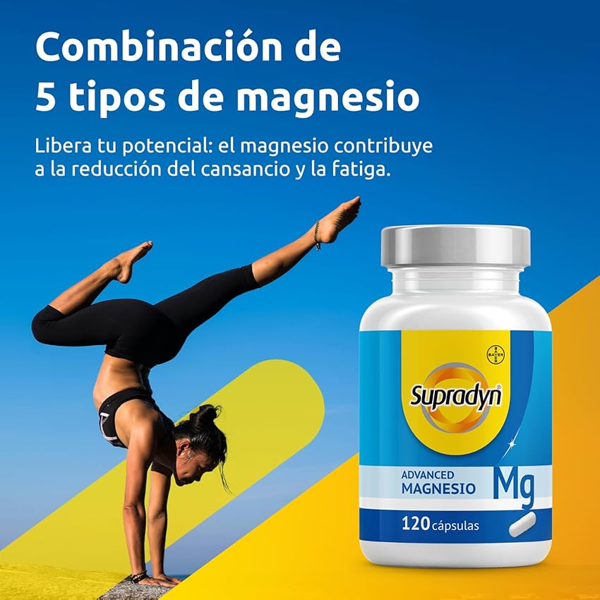 Detalle 2 de Supradyn Advanced Magnesium Complex 💊 5-en-1, 120 Cápsulas