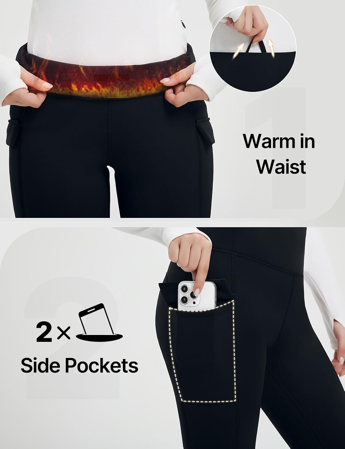 Thumbnail 5 de Baleaf Women's Fleece Lined Leggings ⚙