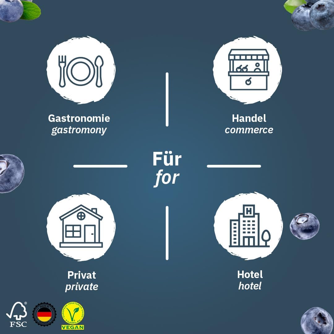 Detalle de Wunder aromatisierte Zahnstocher Blaubeere – 100er Pack, einzeln verpackt, zuckerfrei