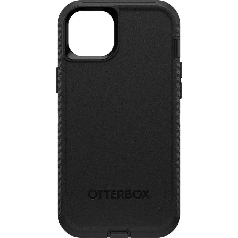 Detalle de Funda OtterBox Defender Cover PC y goma negra para iPhone 15 Plus