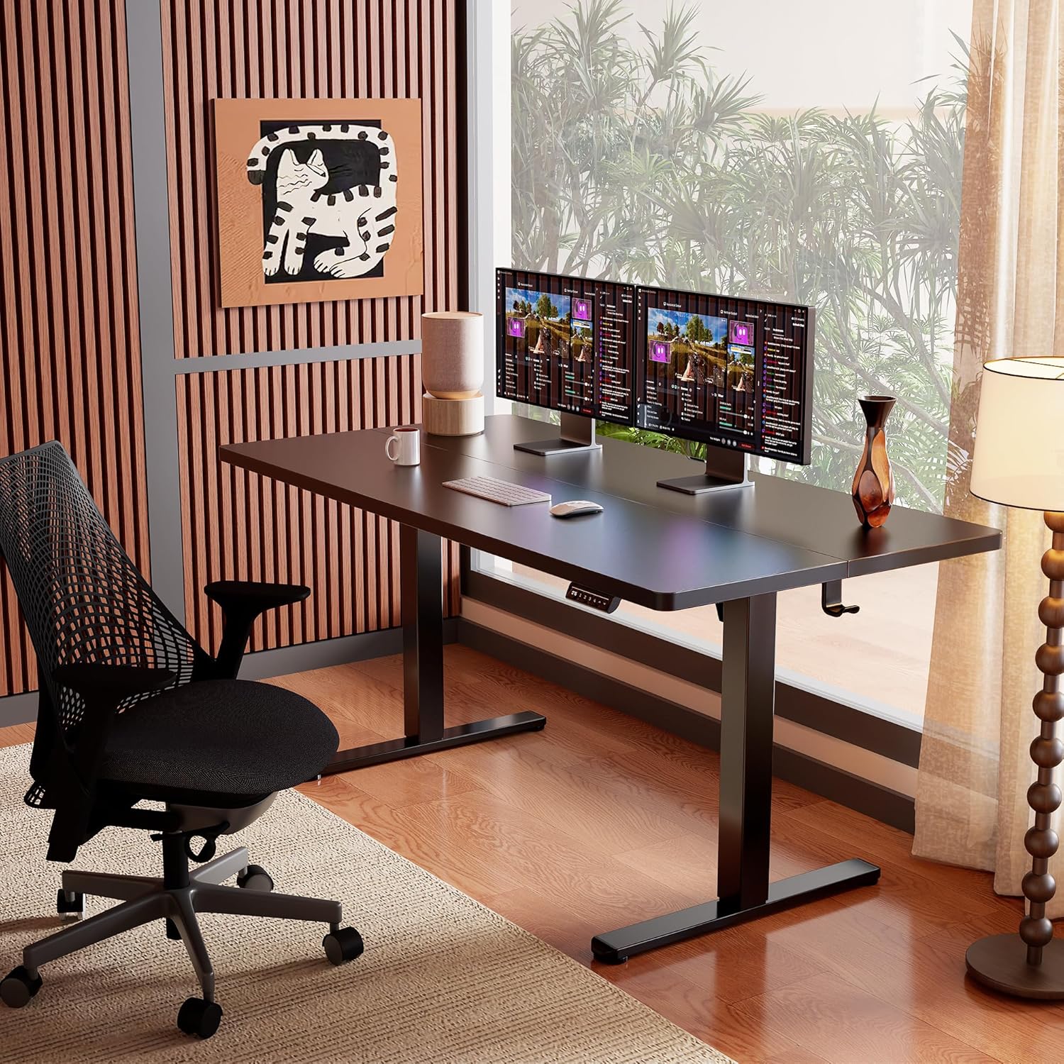 Thumbnail 1 de ErGear Electric Standing Desk 140 x 70 cm with 4 Memory Presets