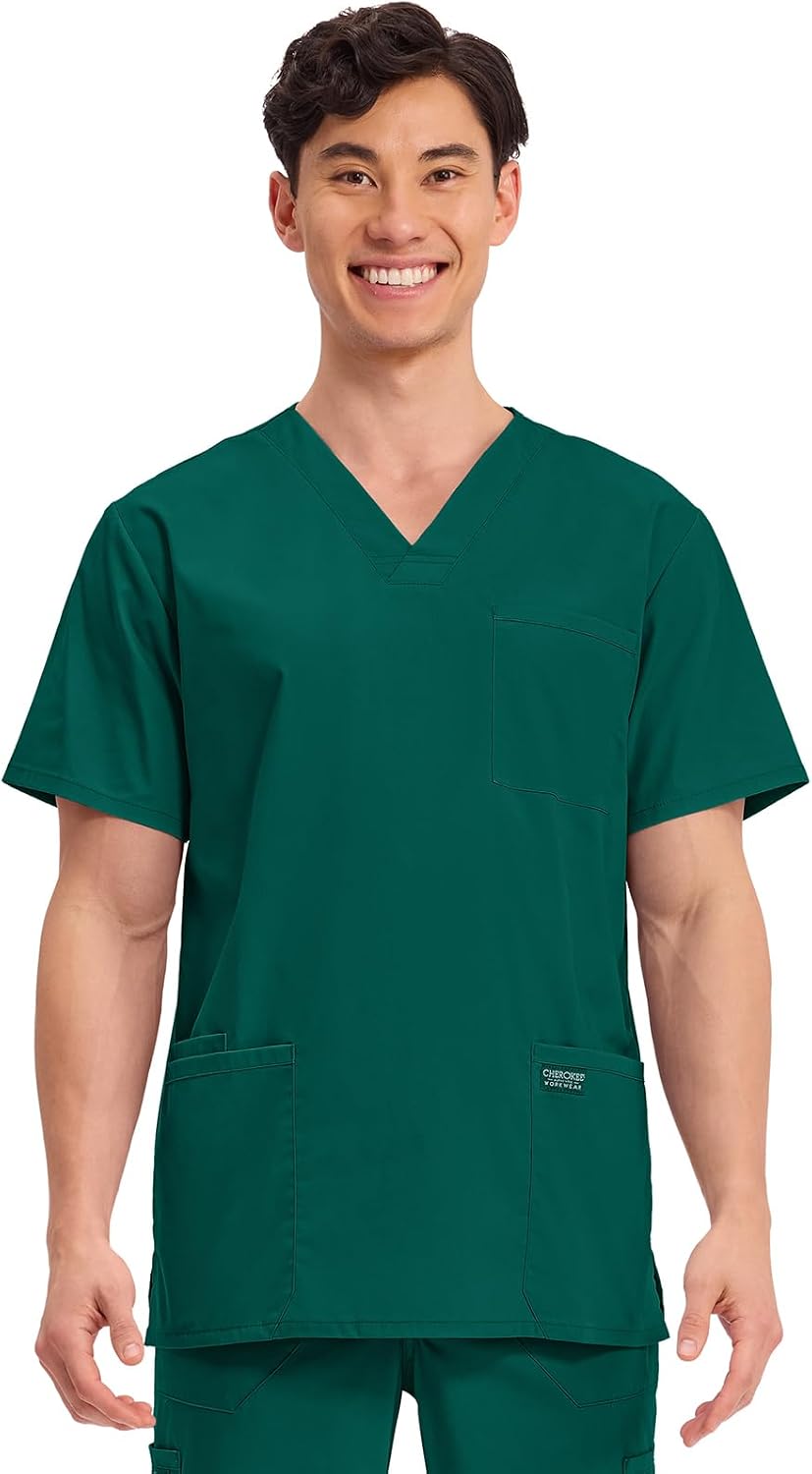 Thumbnail 6 de Cherokee WW Professionals Men's V-Neck Scrub Top with Four Pockets