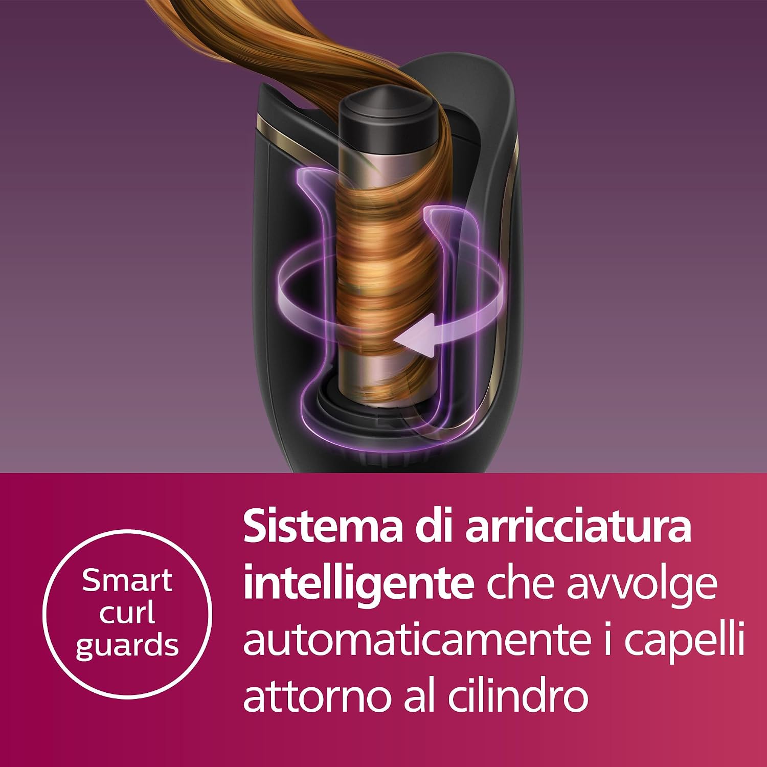 Detalle 1 de Philips Auto Curler 8000 Series arricciacapelli 27 opzioni