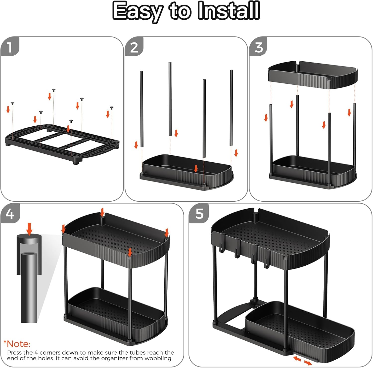 Thumbnail 6 de Ukeetap Multi-Purpose Pull-Out Organizer 12.8" 🚪