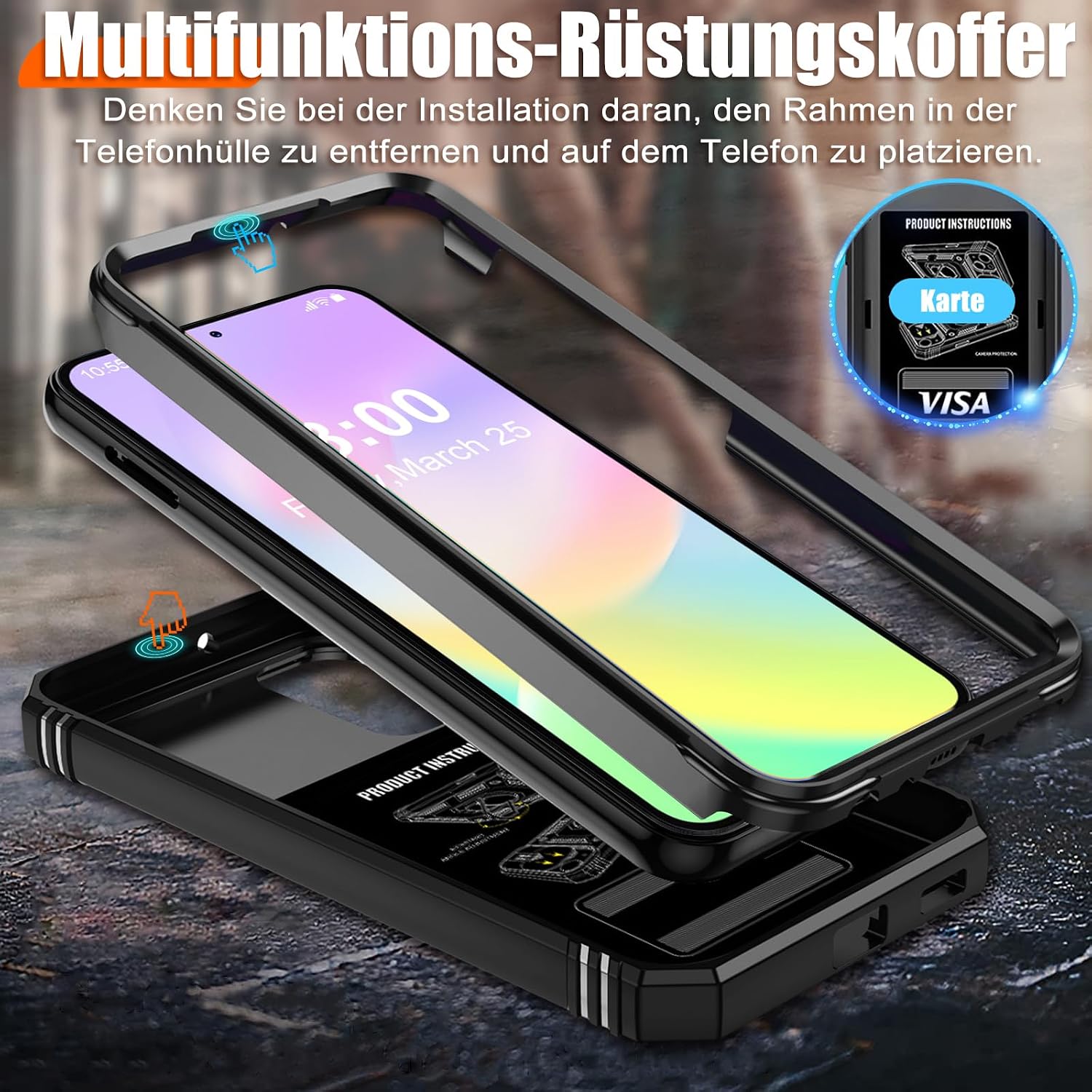 Thumbnail 4 de Giyer Hülle Galaxy A53 5G mit Displayschutz Glas