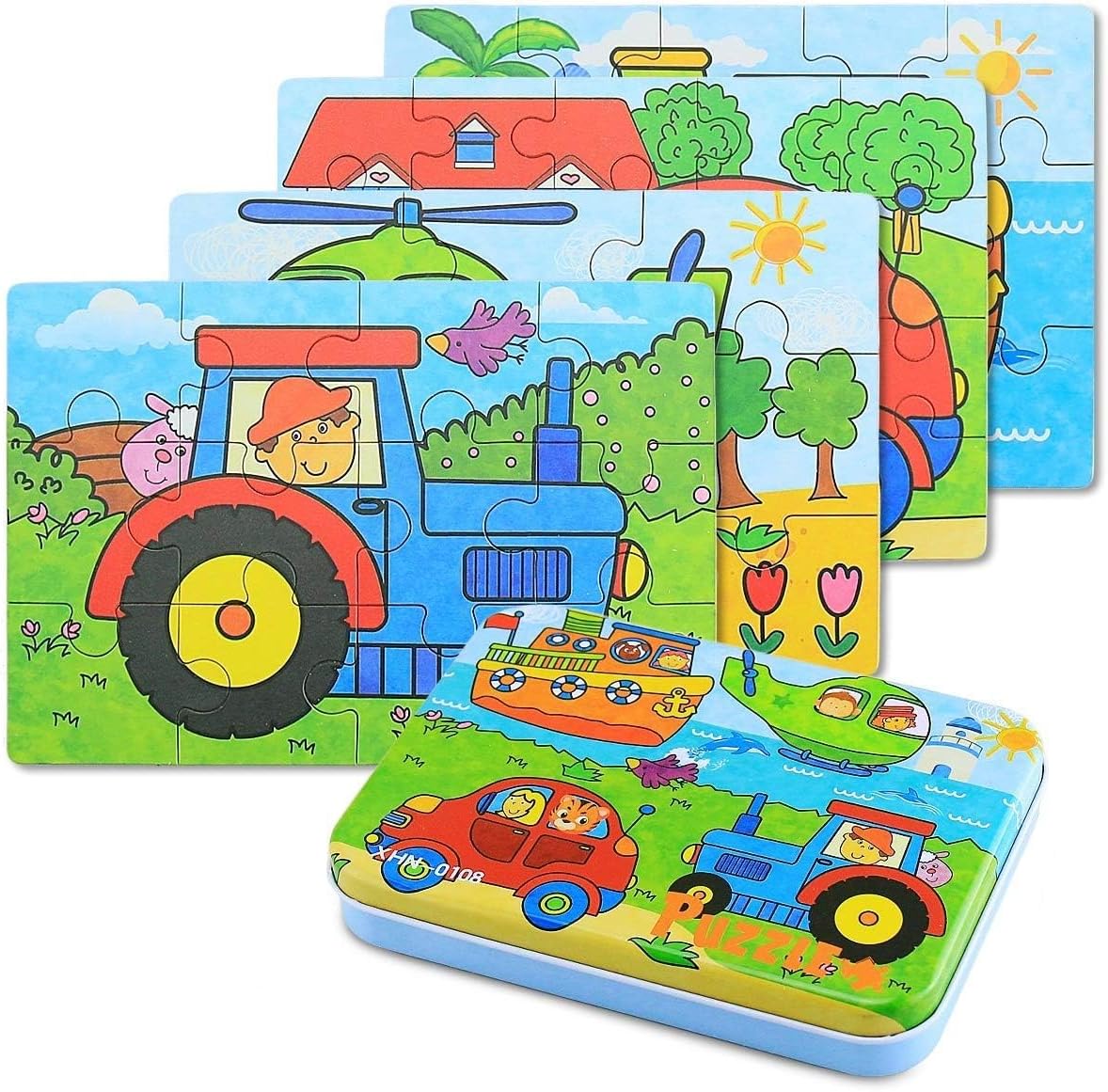 Detalle de BBLIKE Puzzle per bambini 4 livelli 🧩