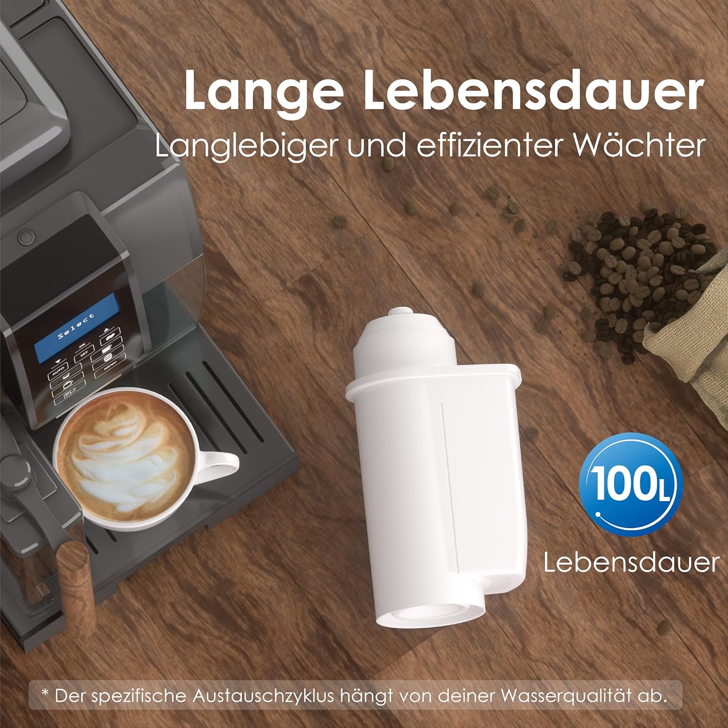 Detalle de Waterdrop Ersatzwasserfilter für Siemens EQ Serie, EQ6/EQ9 & passende Modelle – TÜV SÜD zertifiziert (12 Stück)