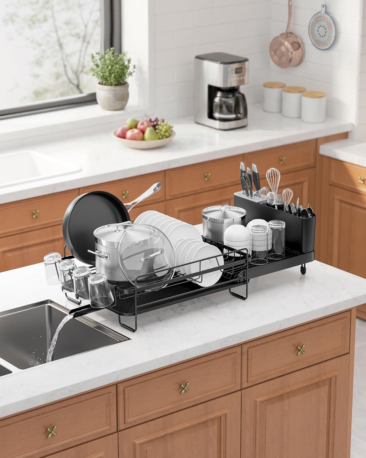 Thumbnail 2 de Kitsure Large Dish Drying Rack Extendable