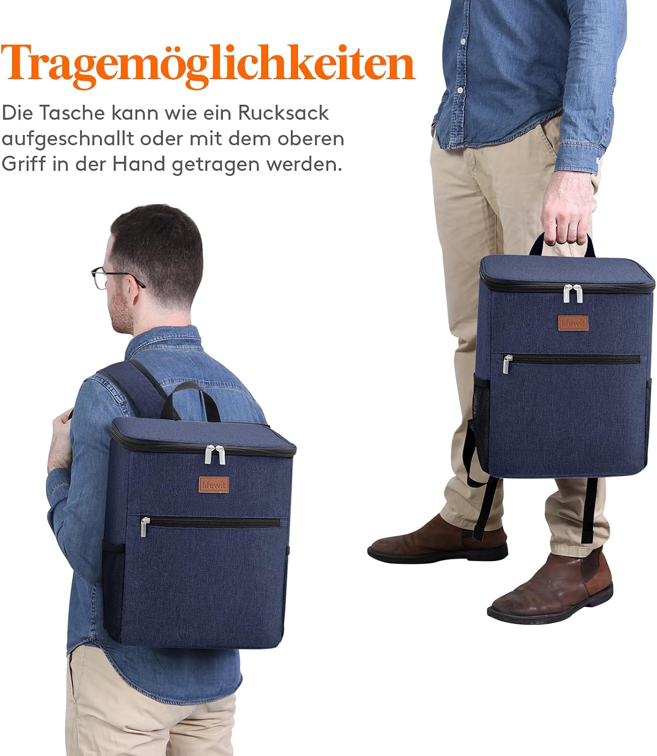 Thumbnail 6 de Lifewit 21L Kühlrucksack 30 Dosen