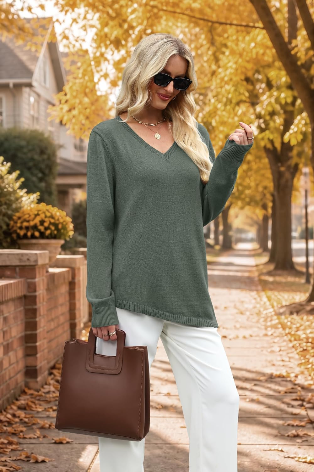 Detalle de WIHOLL Women's Sweater in Viscose Blend