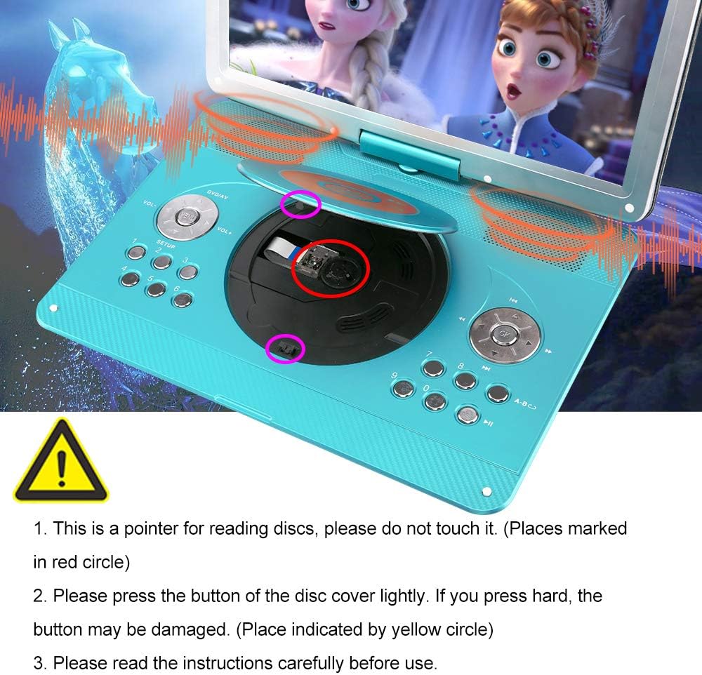 Detalle de YOOHOO 14 inch Portable DVD Player 3500 mAh