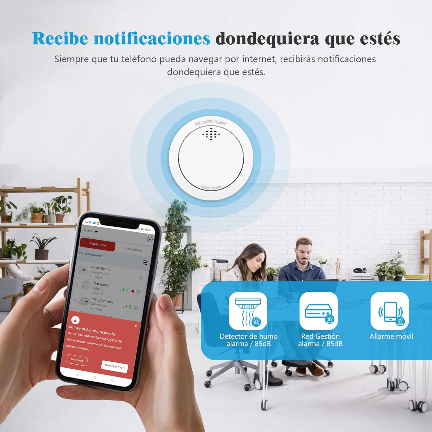 Thumbnail 5 de Detector de Humo con estación Base 10 años