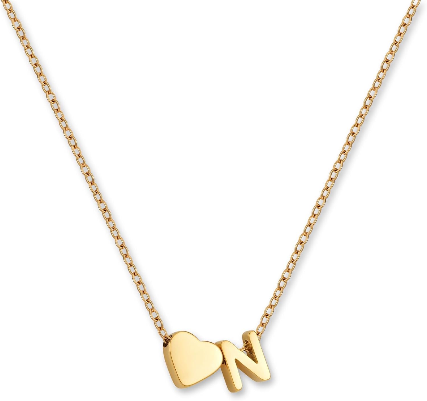 Detalle de GD GOOD.designs collana lettera cuore 42–47 cm