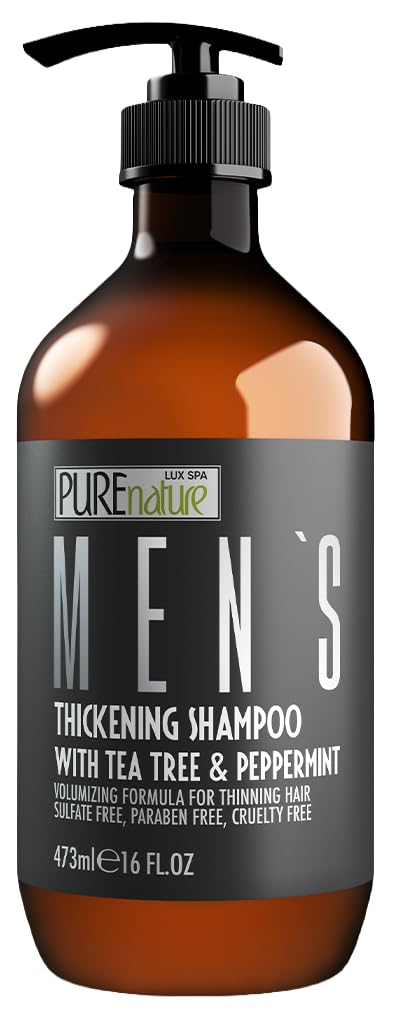 Detalle de Pure Nature Lux Spa Men's Thickening Shampoo, Sulfate-Free, 16 fl oz