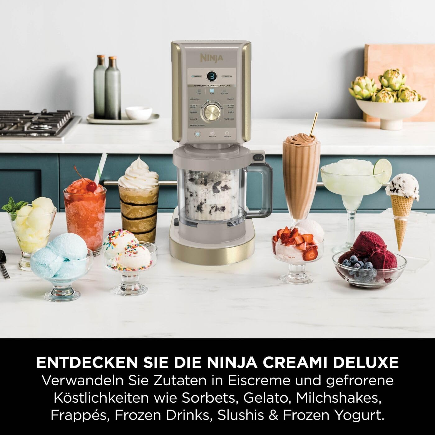Thumbnail 3 de Ninja CREAMi Deluxe NC502EUSTGD 2 Behälter