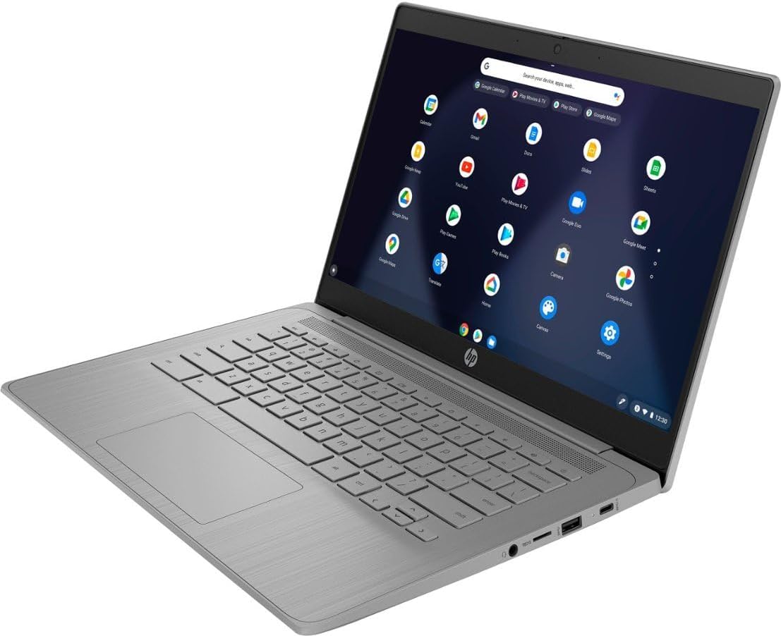 Detalle de HP 15.6" HD Anti-Glare Chromebook Laptop (Intel Pentium N200, 8GB LPDDR5, 224GB Storage Bundle)