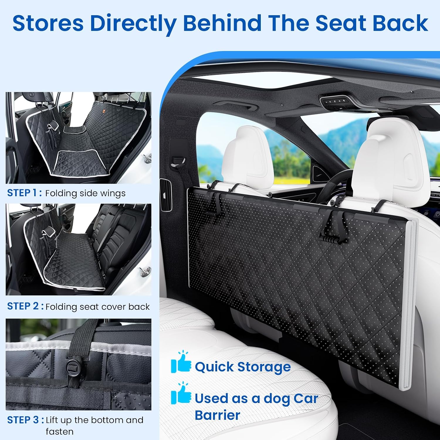 Detalle 2 de Pecute Car Dog Cover waterproof universal car seat protector