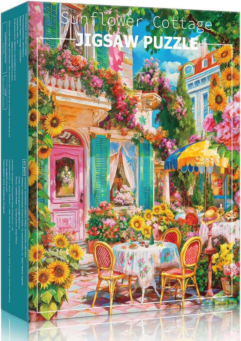 Thumbnail 4 de HUADADA 500 Piece Jigsaw Puzzle – The Sunflower Terrace
