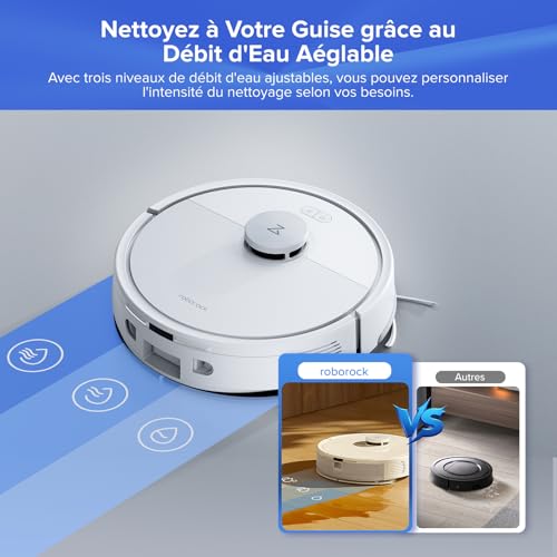 Thumbnail 3 de roborock Q7 L5+ Robot Aspirateur Laveur avec Station – 8000 Pa d’aspiration, navigation LiDAR et station autonvidante