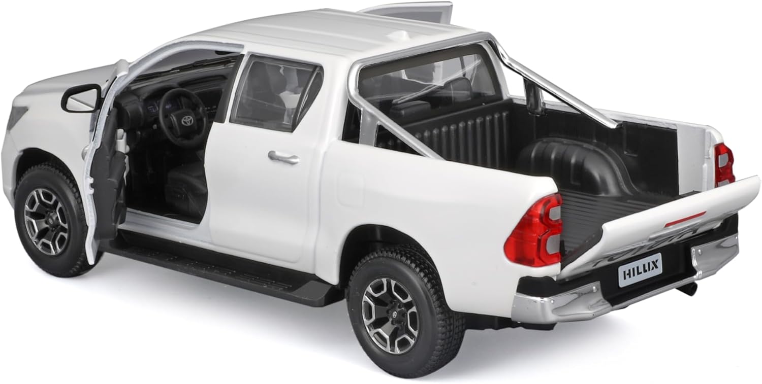 Detalle de Maisto Toyota Hilux Special Edition 1:24 – Modellauto Sammlerobjekt in Weiß (532920W)