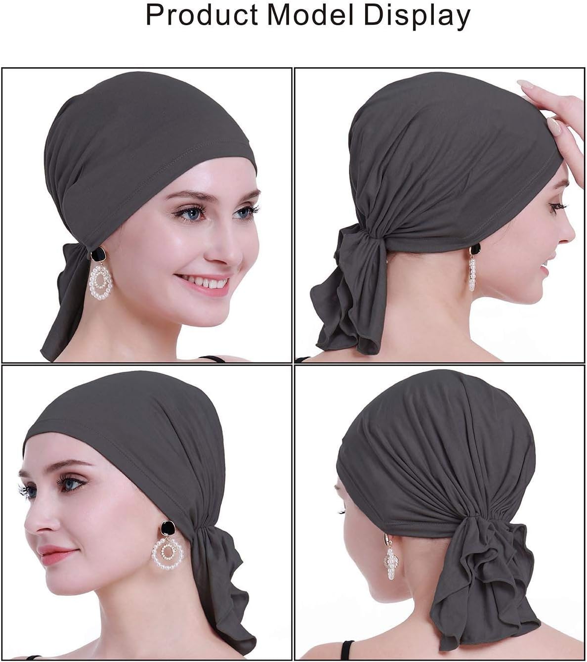 Detalle 2 de osvyo turbante chemo 95% bambù 🧣