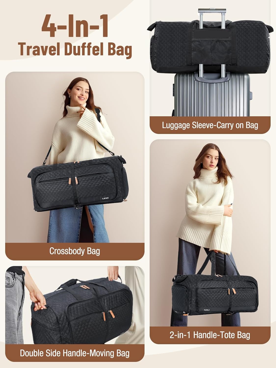 Thumbnail 4 de Lekesky Reisetasche Damen 80L