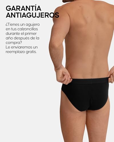 Detalle de DANISH ENDURANCE Calzoncillos Hombre Slip 3 y 6 Pack MC (2XL) – comodidad en algodón