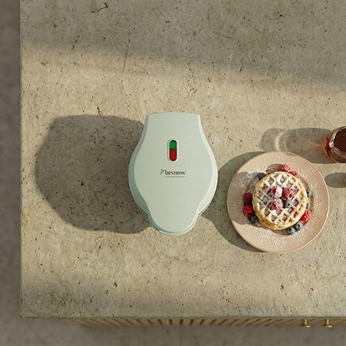 Thumbnail 7 de Bestron Mini gofrera: gofres pequeños con diseño retro y antiadherente (550 W) – color menta