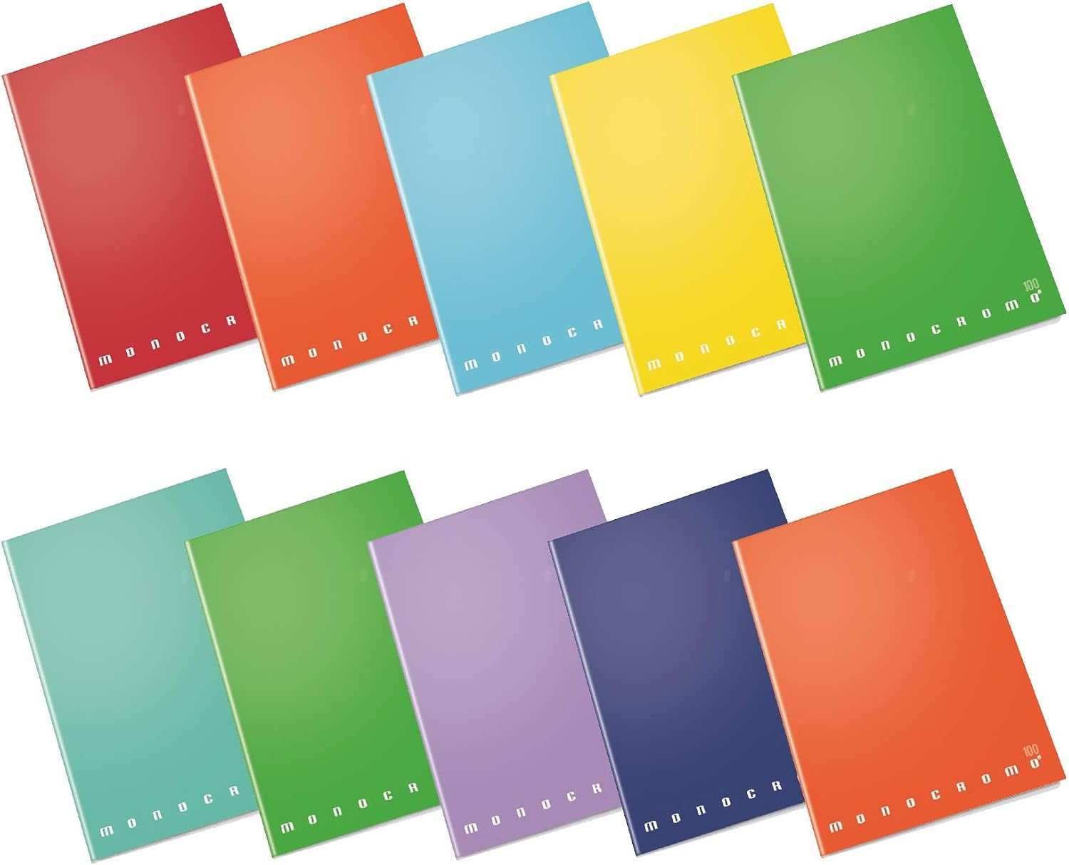 Detalle de Pigna Monocromo 02298880Q – Quaderno A4 38 Fogli, Rigatura 0Q 5 mm con Margine (2ª/3ª Elementare), Carta 100 g, Copertina Monocolore