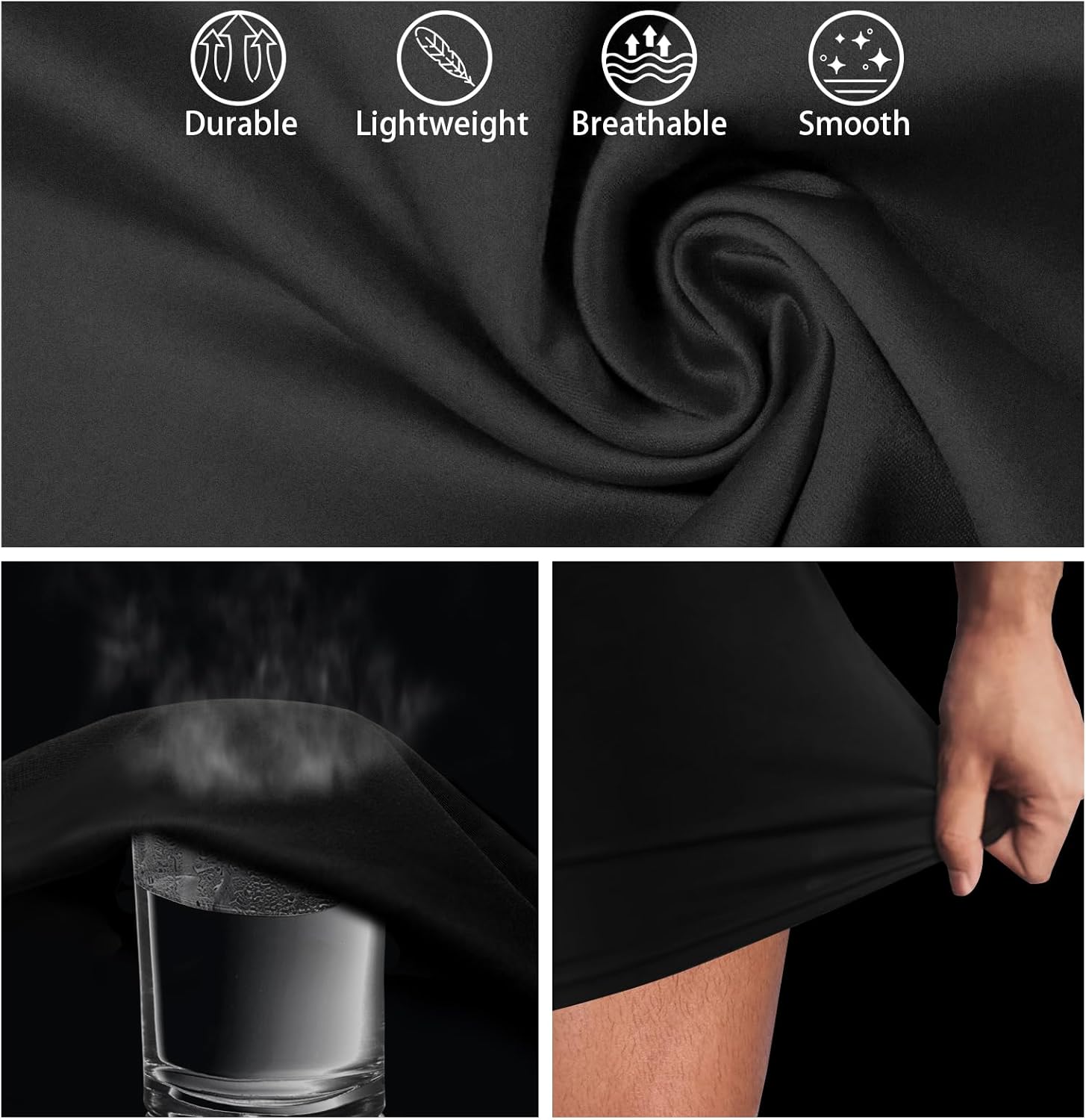 Thumbnail 4 de Milaloko Men's Quick Dry Swim Shorts with Compression Liner