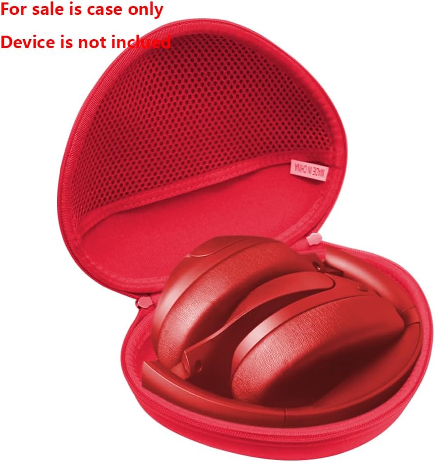 Thumbnail 1 de Hermitshell hard travel case for TOZO HT2 hybrid active noise cancelling headphones (Dark Red)