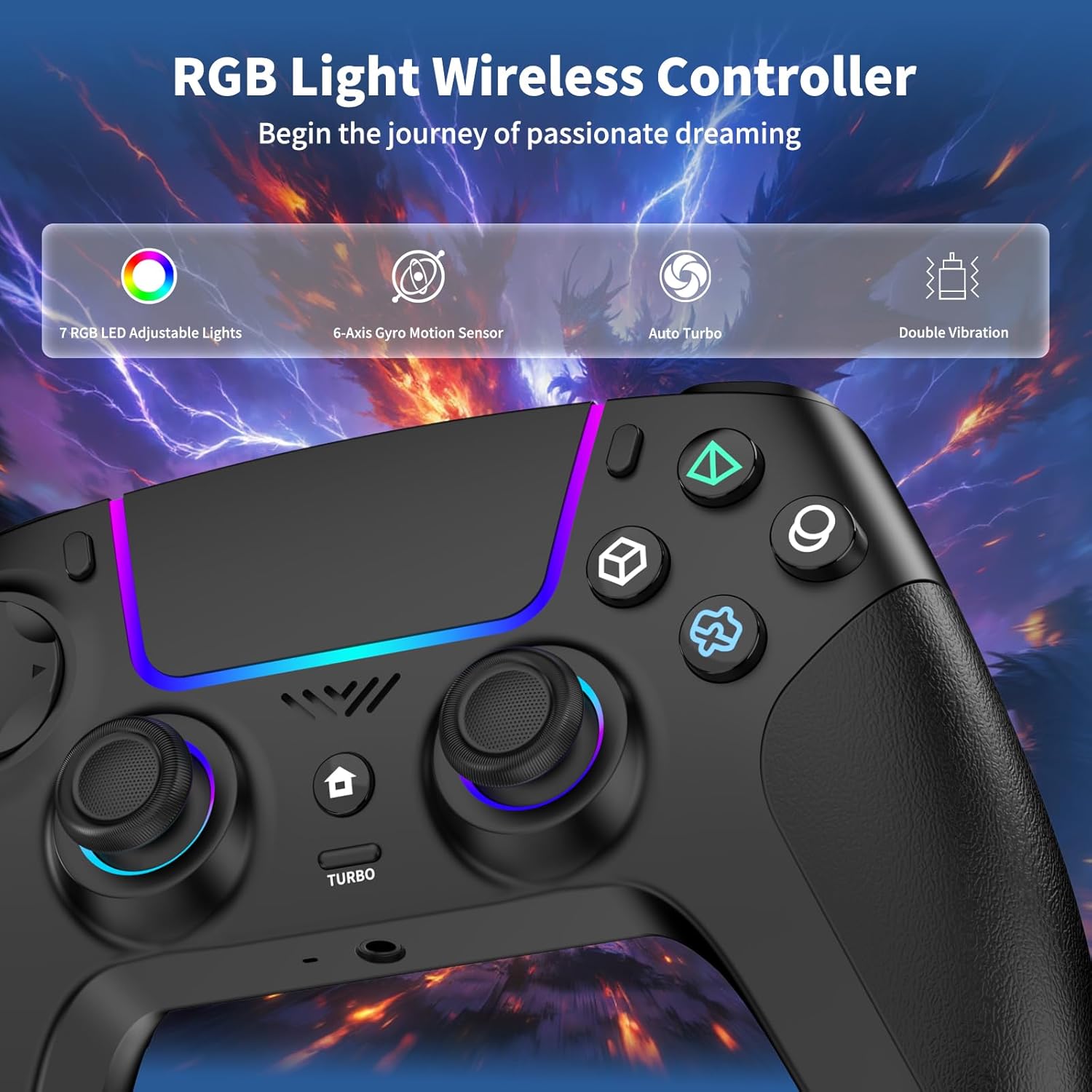 Detalle 2 de JORREP Manette sans fil 1500 mAh