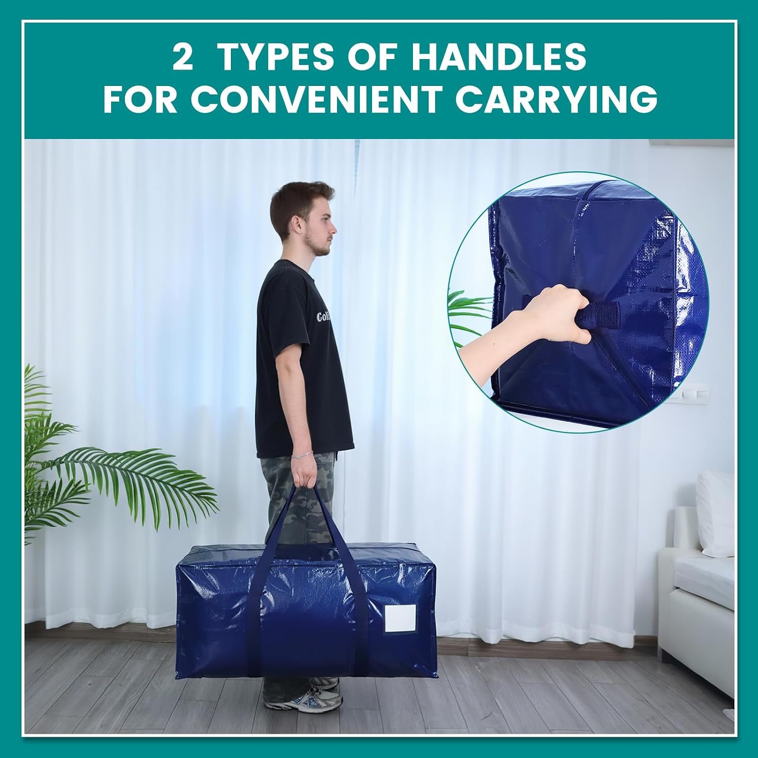 Thumbnail 4 de Dntorx 4 Pack Moving Bags, 90L