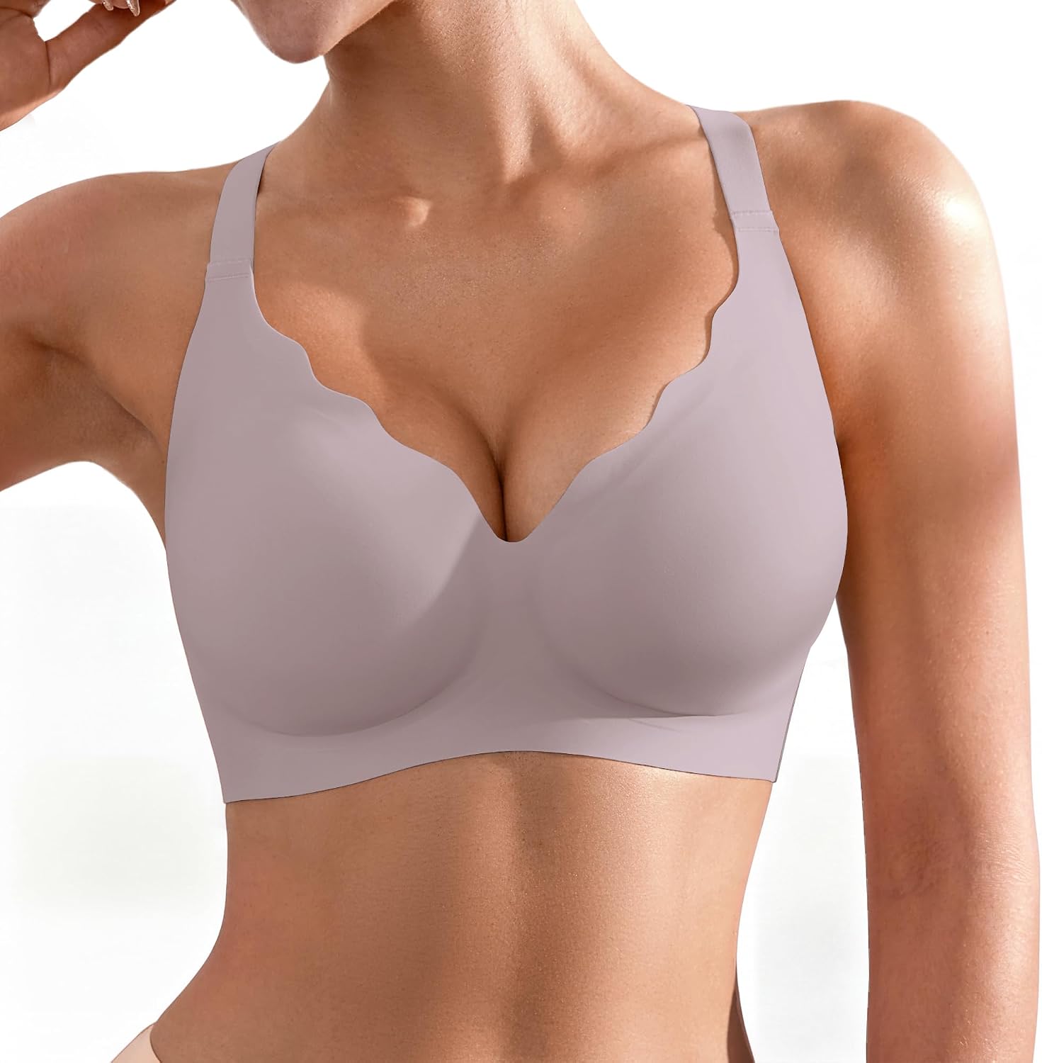 Detalle de Wireless Bra for Women in Nylon-Spandex Blend