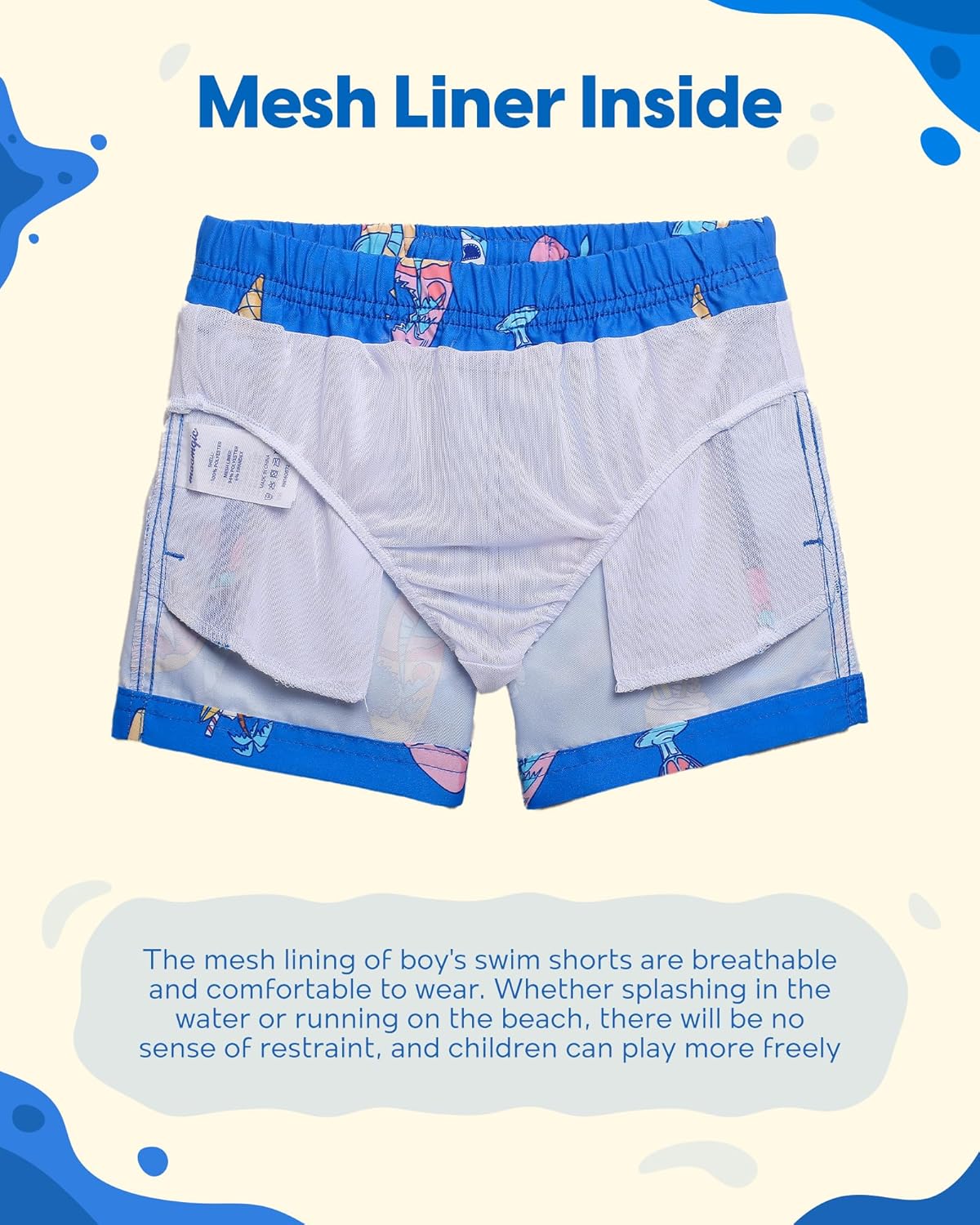 Thumbnail 2 de maamgic Boys Swim Trunks: Toddler to Youth Beachwear with Quick-Dry Comfort