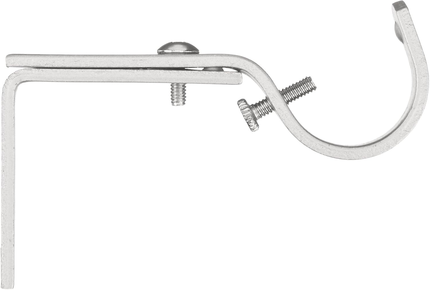Detalle 2 de Amazon Basics Soportes Ajustables de Pared, Níquel, Pack de 2 🏡