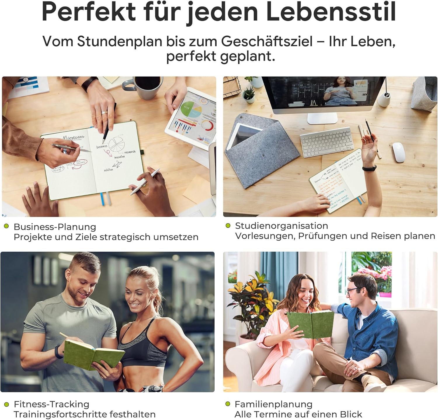 Thumbnail 6 de IN-LUXPRO Kalender 2026/2027 – Wochenplaner A5 in Rosa, 18 Monate mit Notiz- & Ausgabenseiten