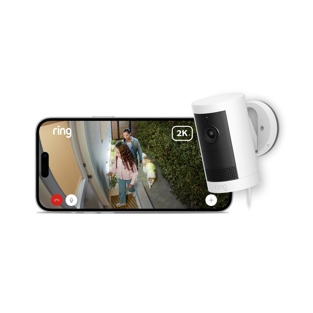 Thumbnail 1 de Ring Outdoor Camera Plus 2K con enchufe y visión nocturna