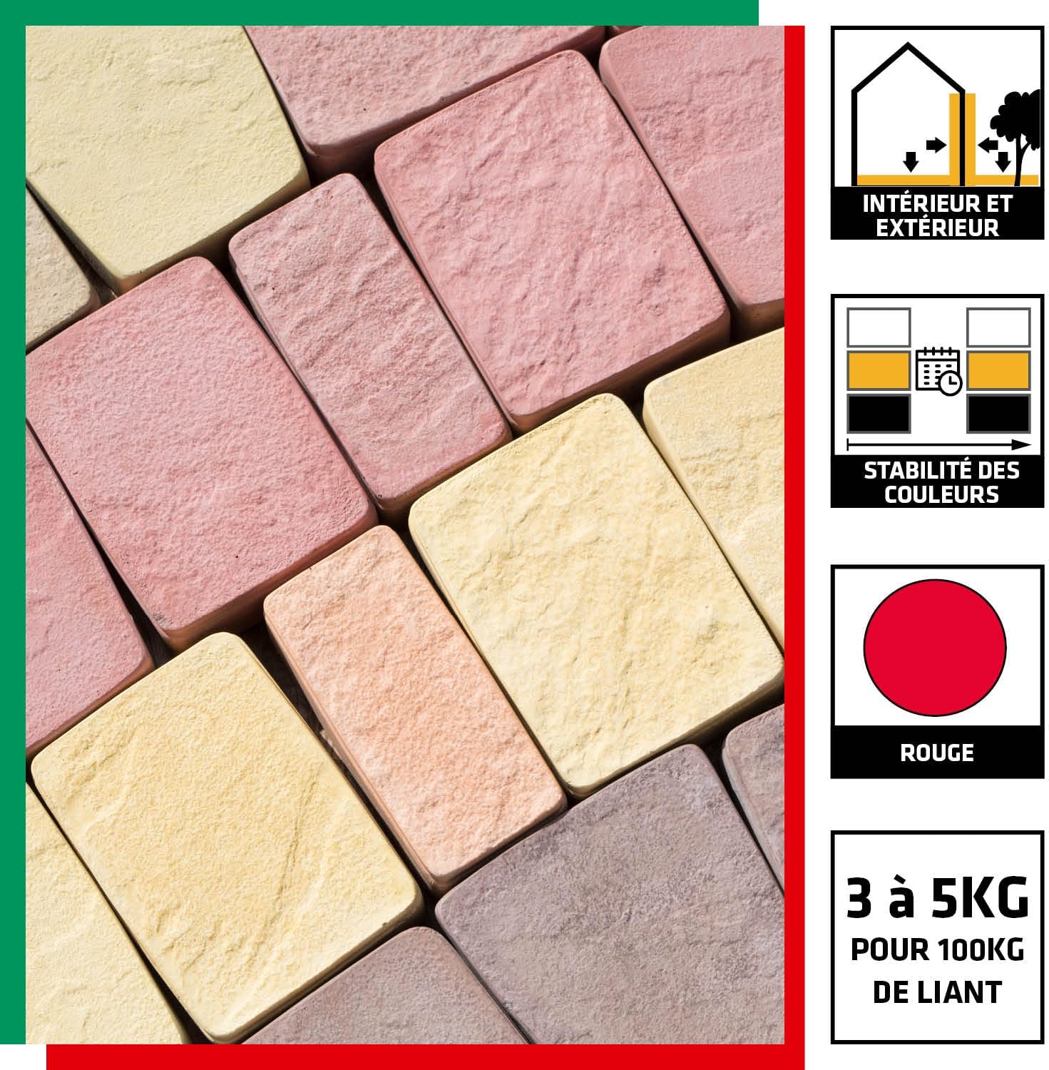 Thumbnail 1 de Parexlanko 332 LankoColor Rouge – Colorant en poudre pour mortier et béton, 900 g