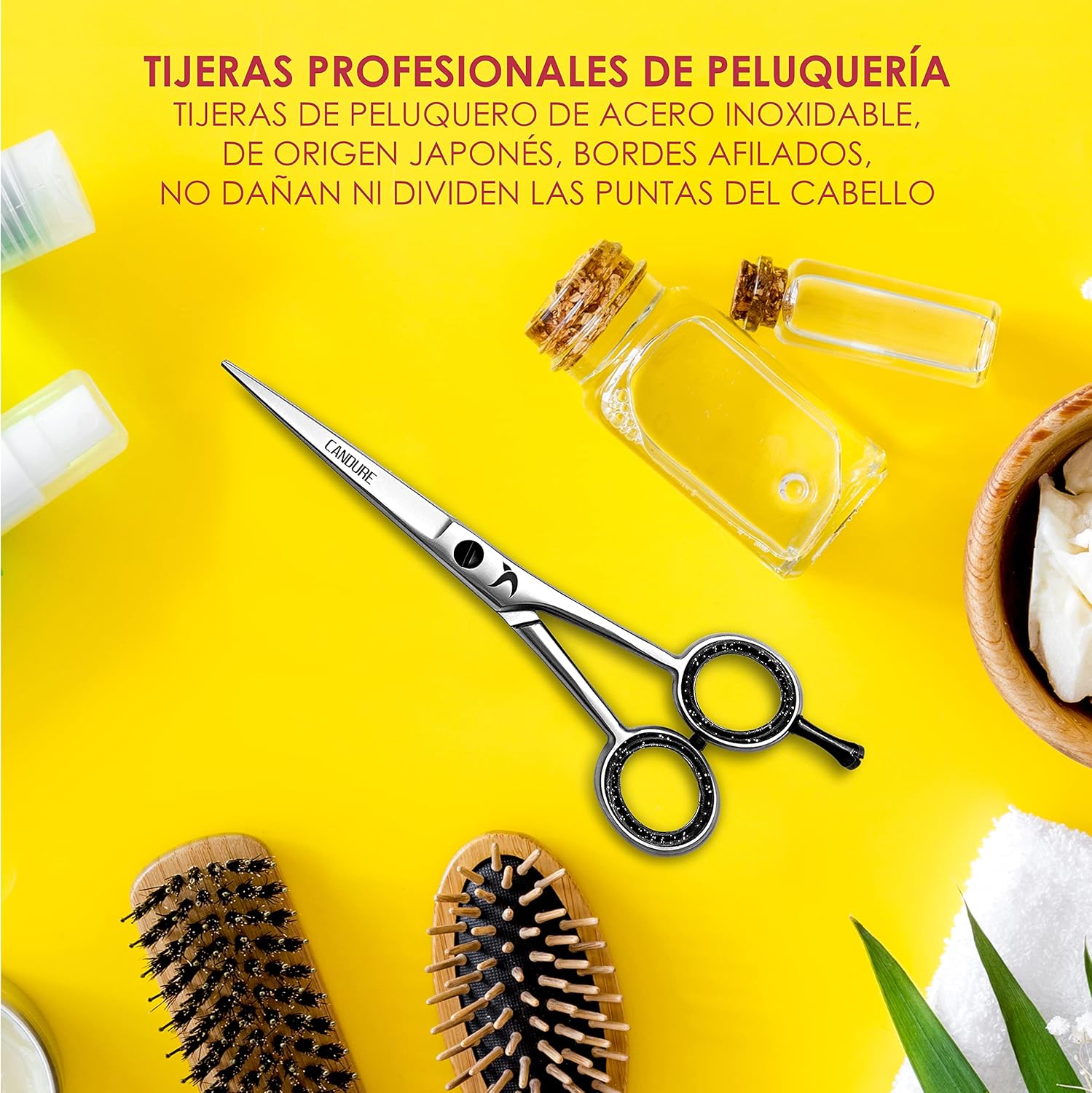 Detalle 2 de Candure Tijeras de Peluquería 6.5" acero inoxidable