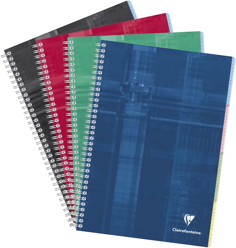 Detalle de Clairefontaine 3688C — Répertoire alphabétique agrafé A5, 96 pages lignées, papier 90 g, couverture pelliculée