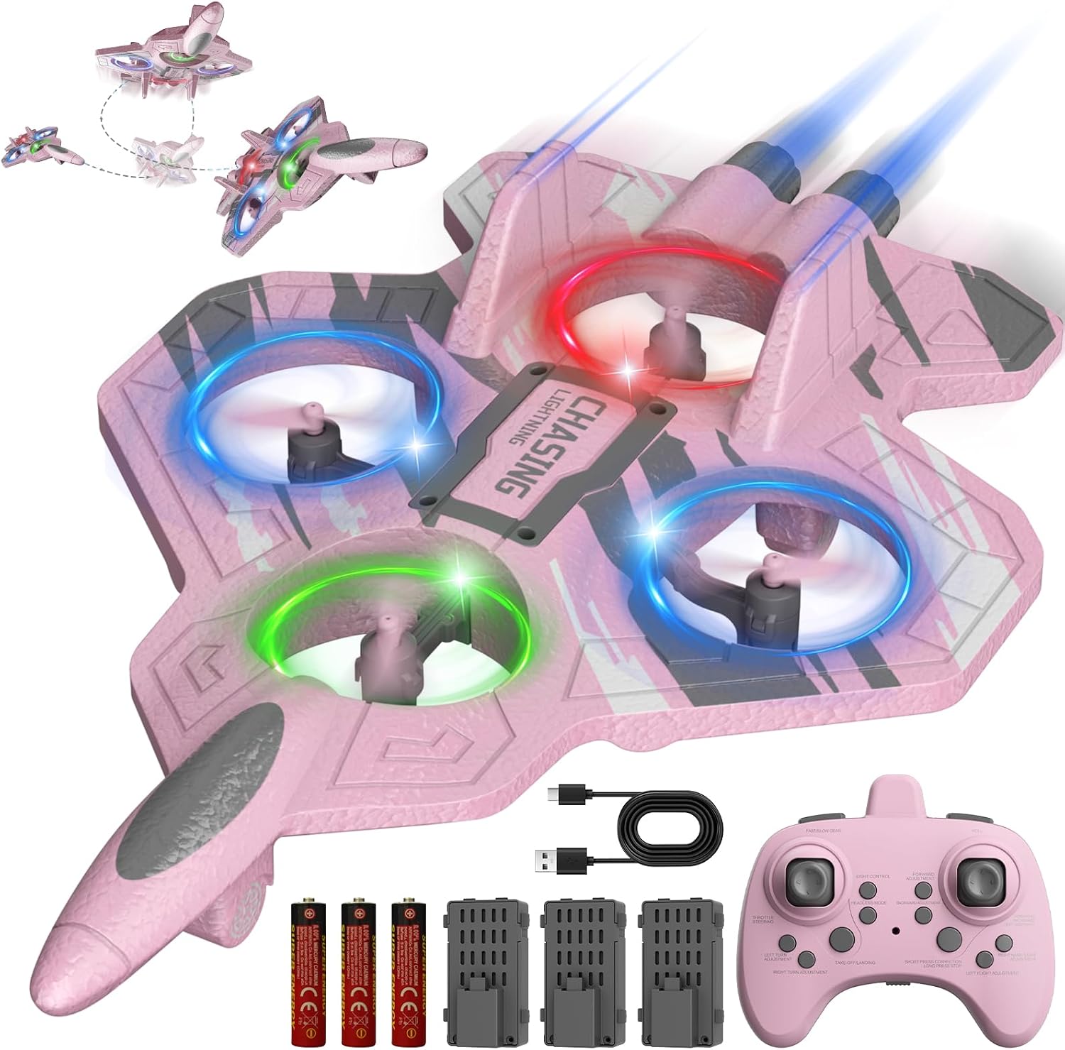 Detalle de FUNPX Foam RC Plane, Pink