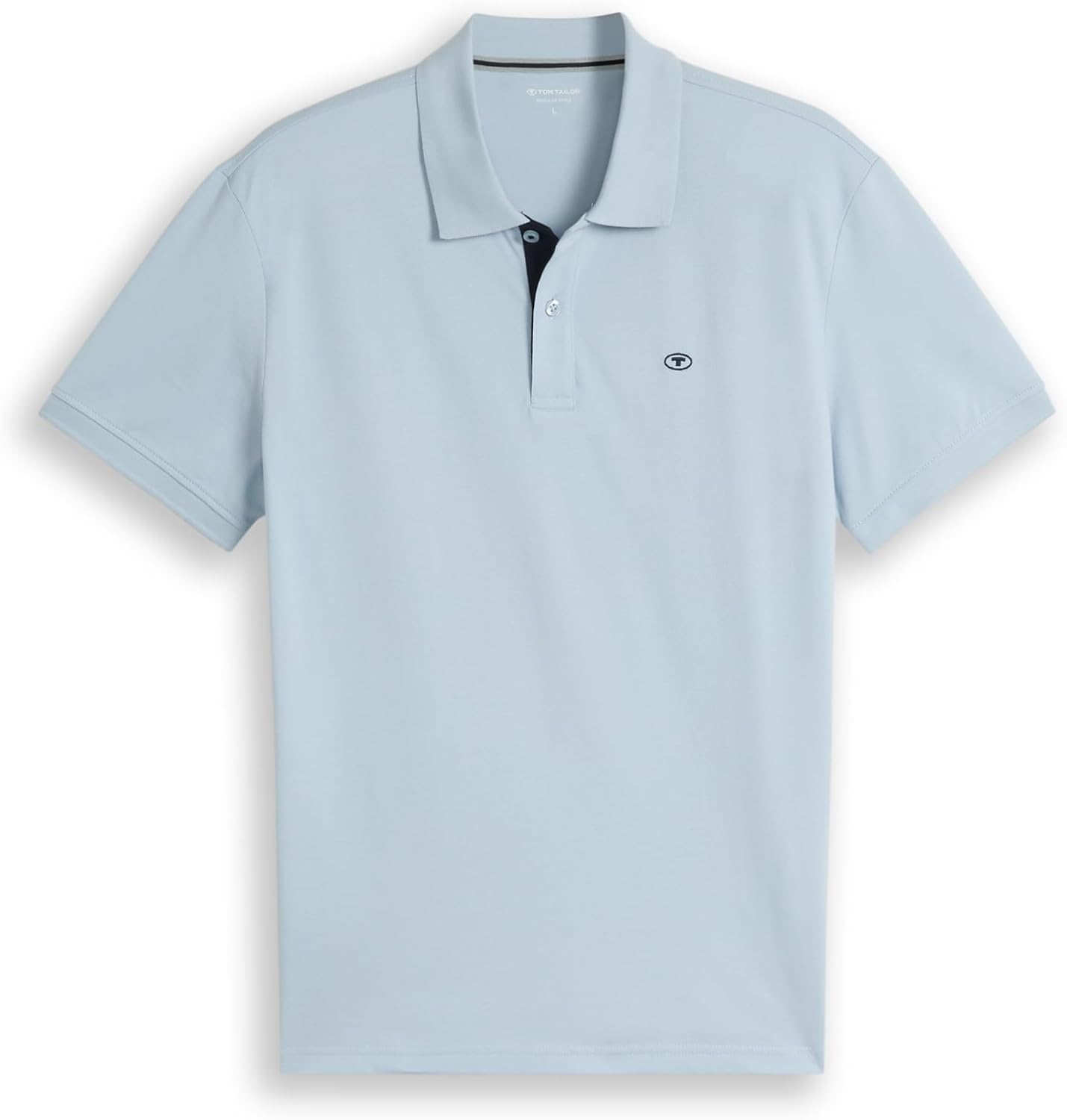 Detalle de Tom Tailor Herren Basic Piqué Poloshirt – zeitloser Allrounder mit bequemem Tragegefühl